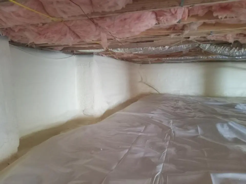 Crawl space encapsulation with closed-cell spray foam for Attic Insulation in Potomac Park